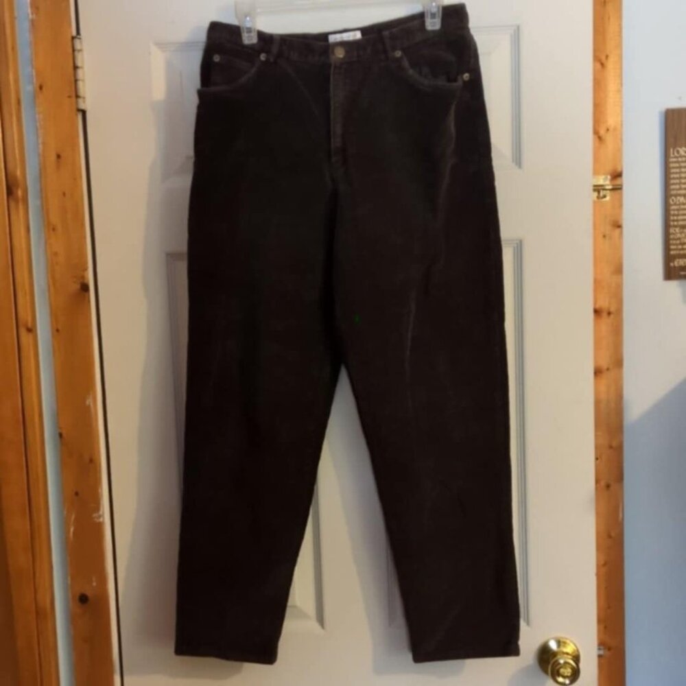 Jones NY Sport Sz 14P Brown Corduroy Cotton Farmcore Country Winter Fall Chore